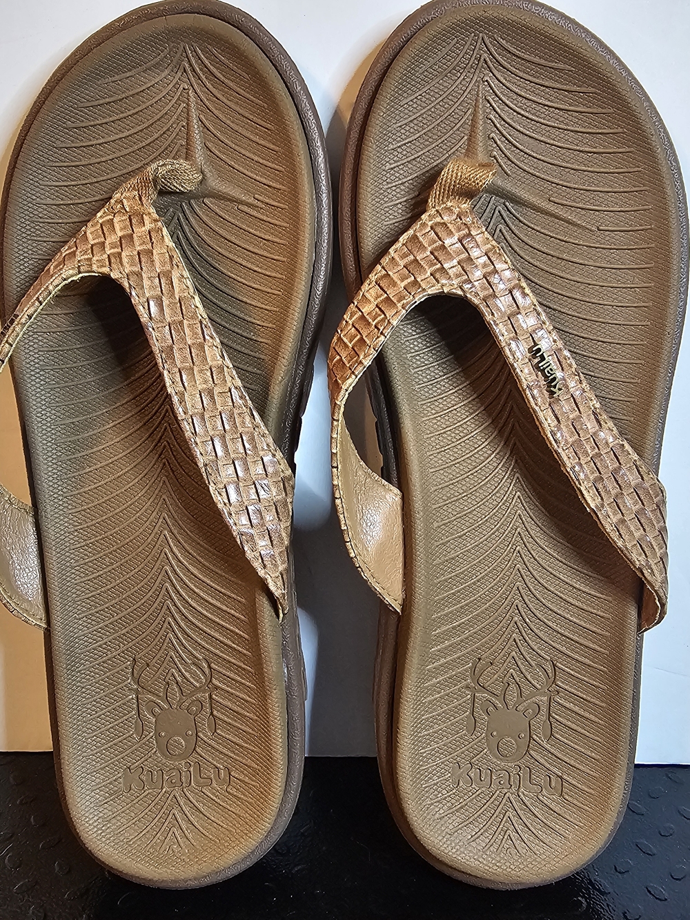 NWOT Womens Kuailu Flip Flops Yoga Mat Style Good For Plantars-faciitis